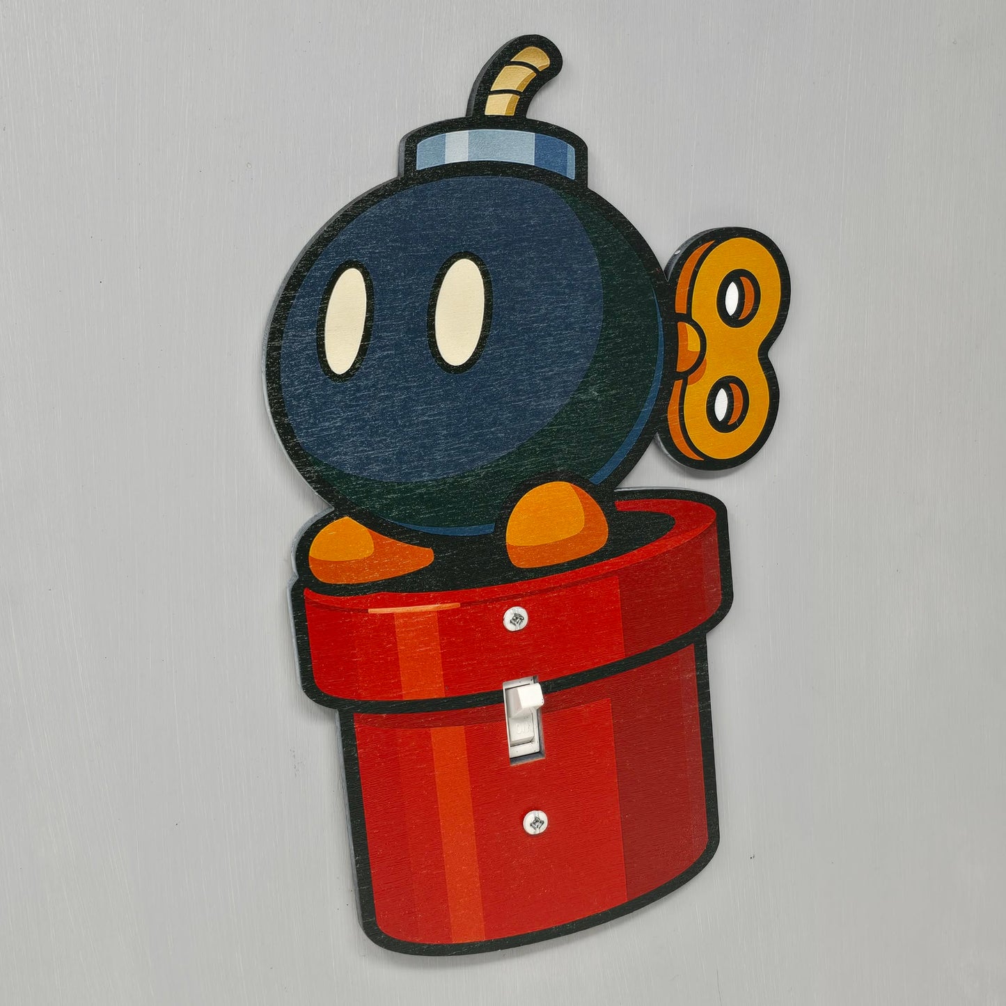 Bob-omb Pipe Light Switch Cover