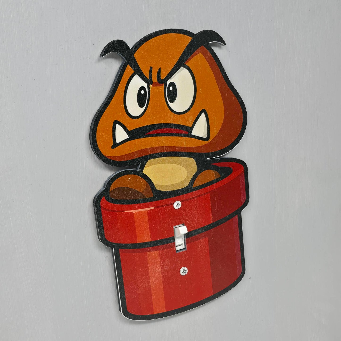 Goomba Pipe Light Switch Cover