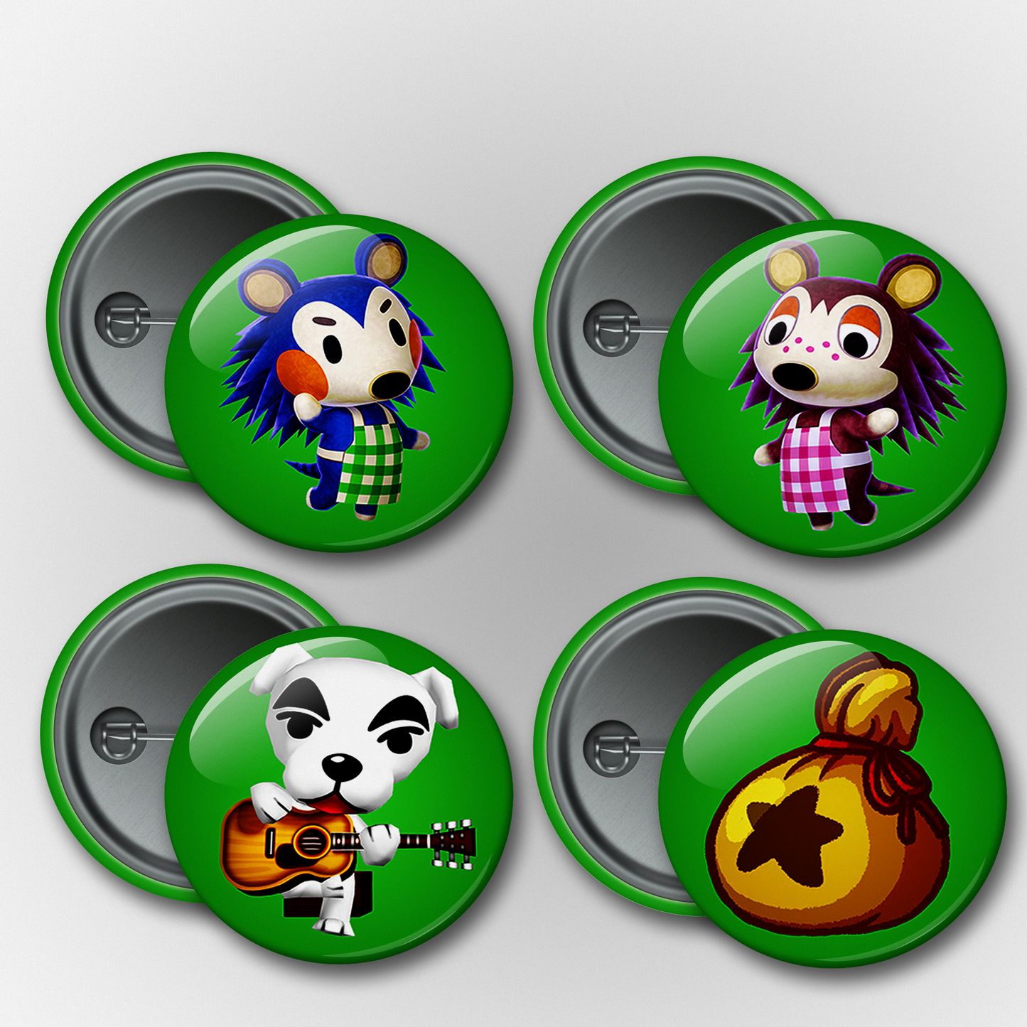 Animal Crossing v1 Pins & Magnets Set