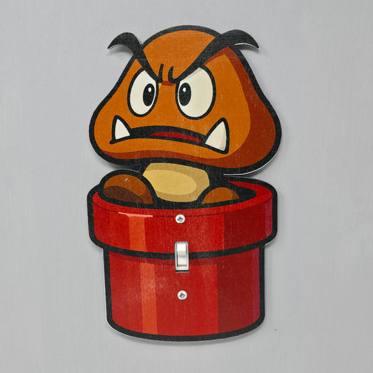 Goomba Pipe Light Switch Cover