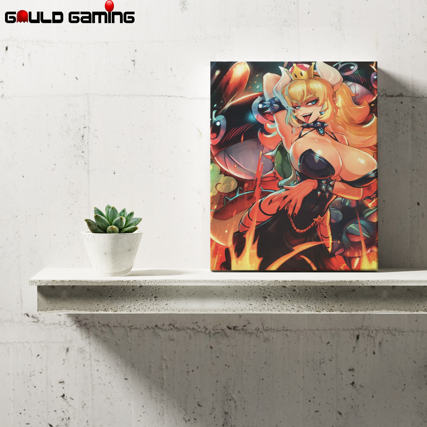 Bowsette Canvas Art Painting