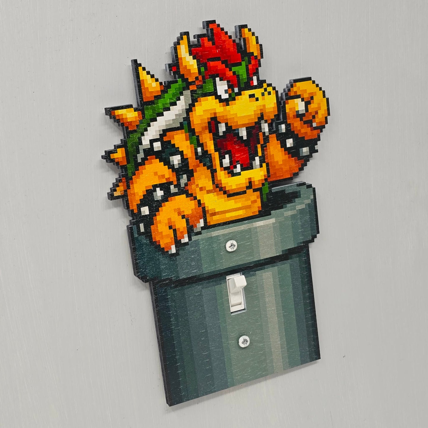 Bowser Pipe Light Switch Cover 2