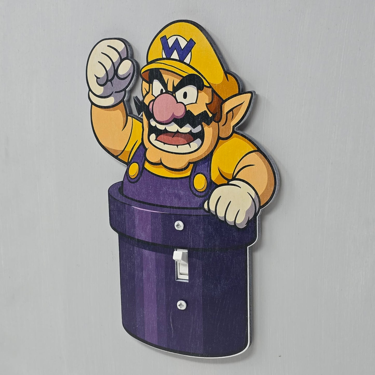 Wario Pipe Light Switch Cover