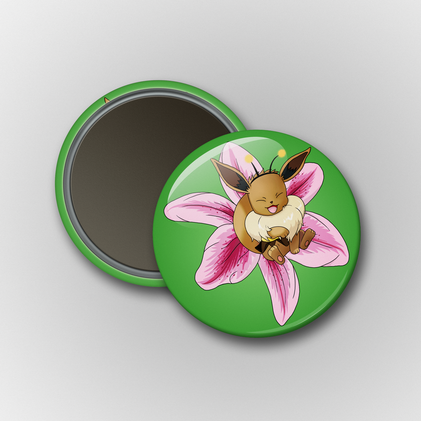 EeveeBee Green Pin/ Magnet