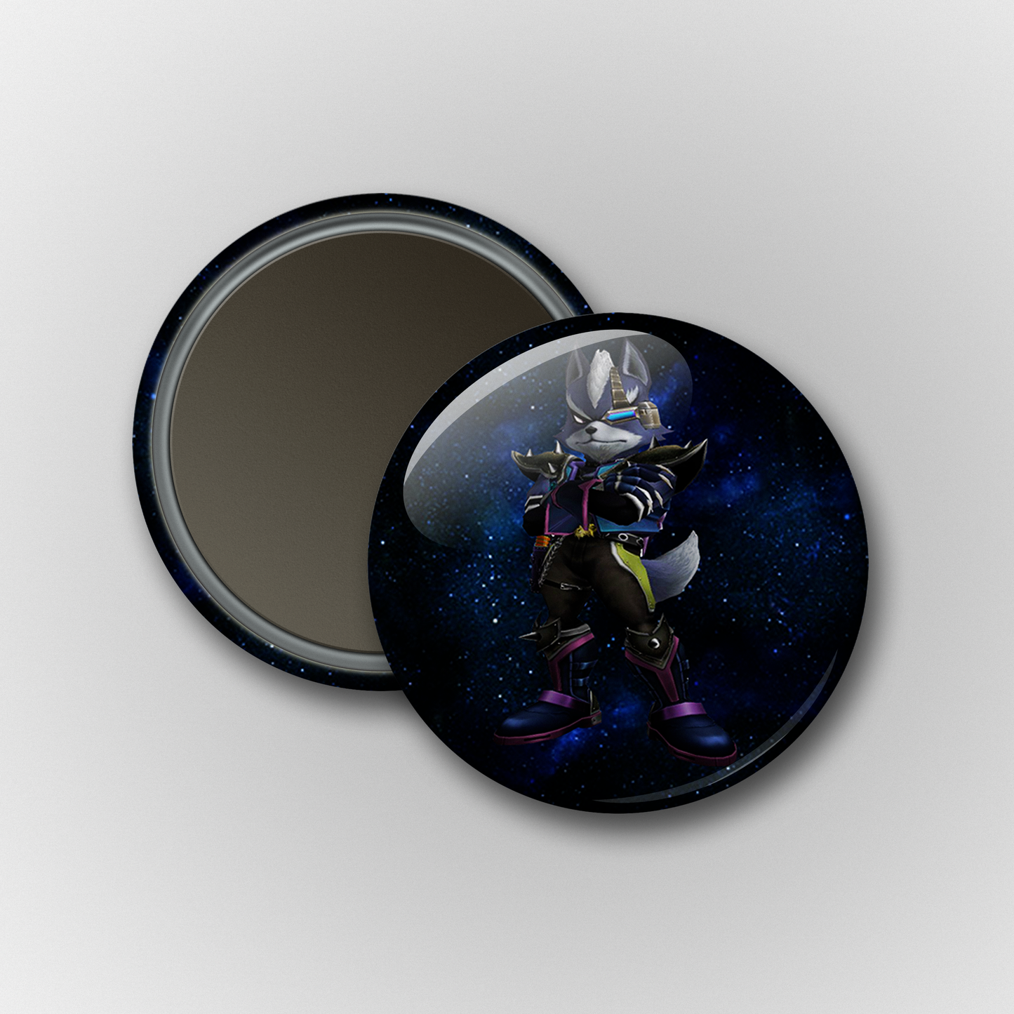 Star Fox: Wolf O'Donnell Pin/ Magnet