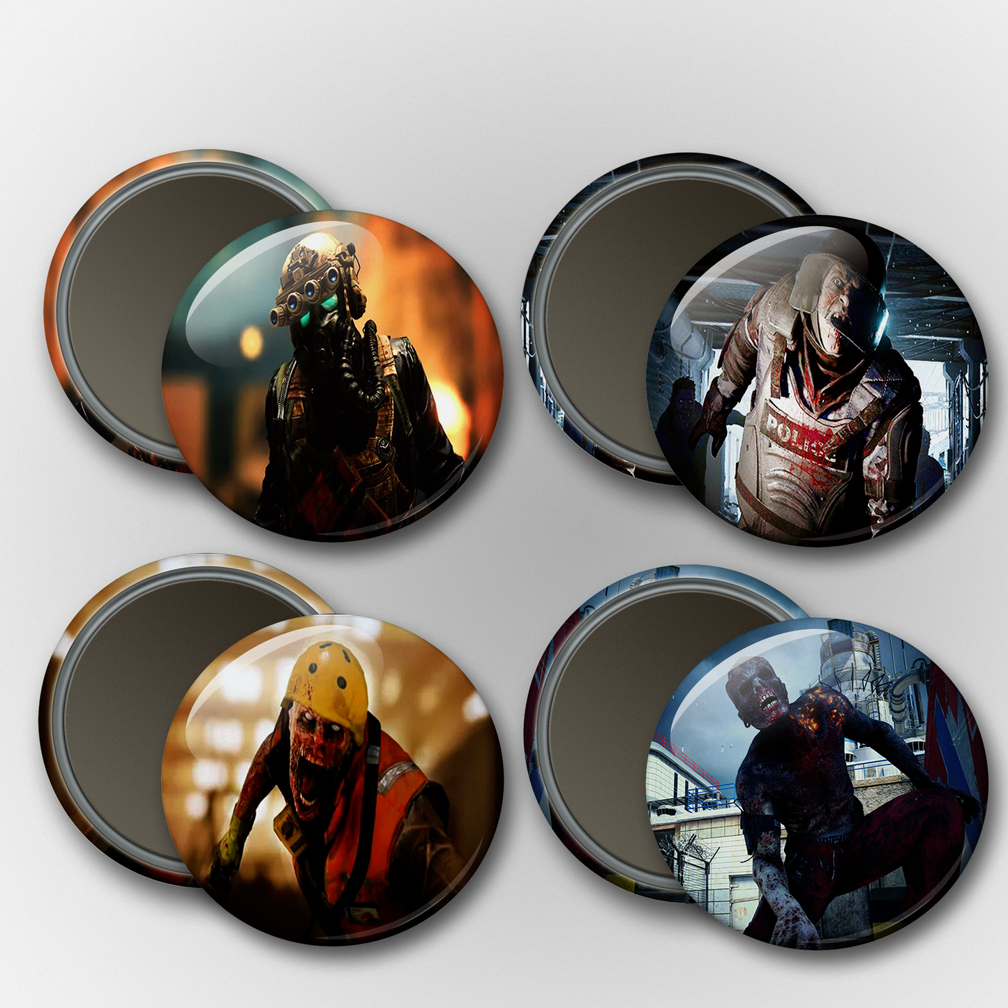 WWZ: Zombie Types Pins & Magnets Set