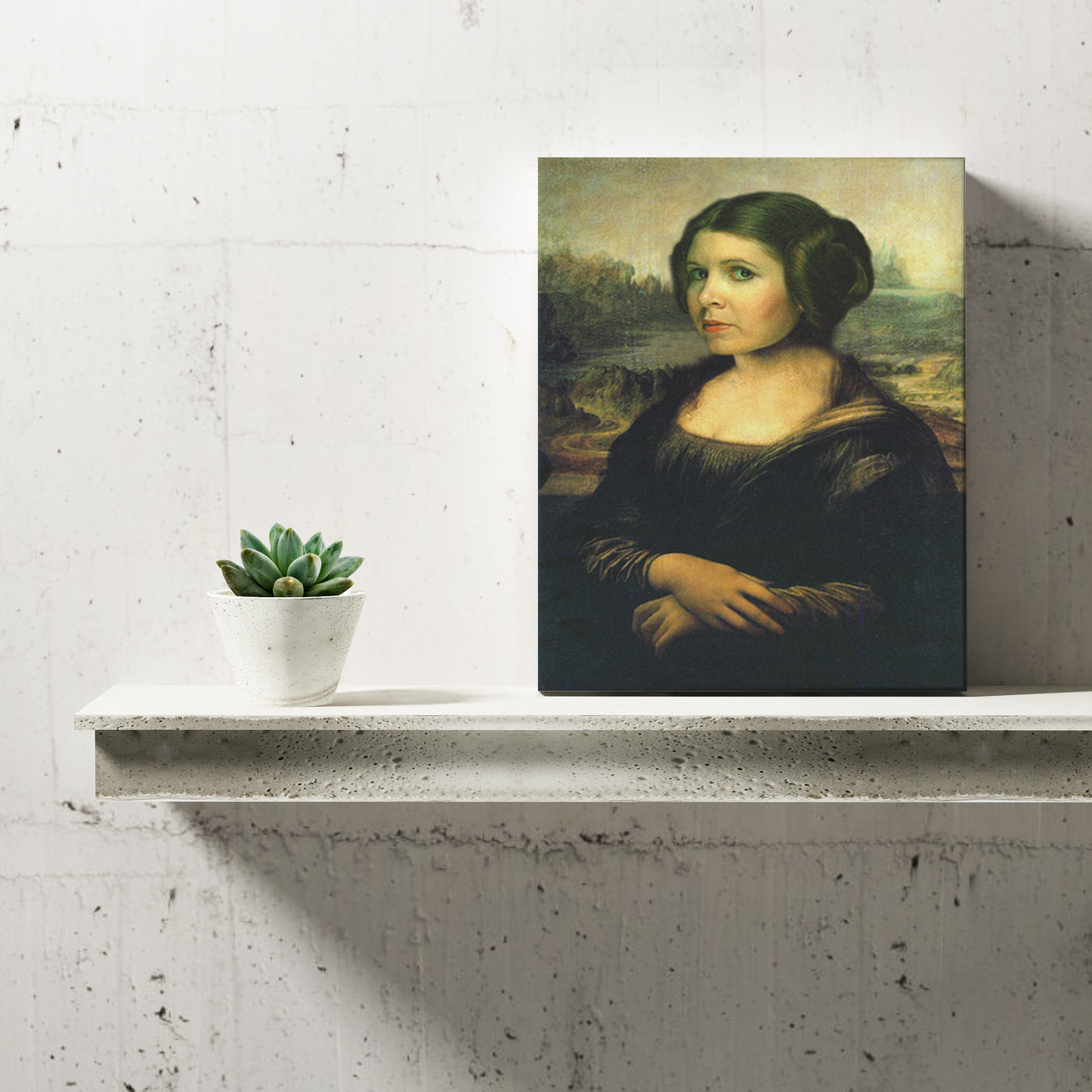 Mona Leia Retro Canvas Painting