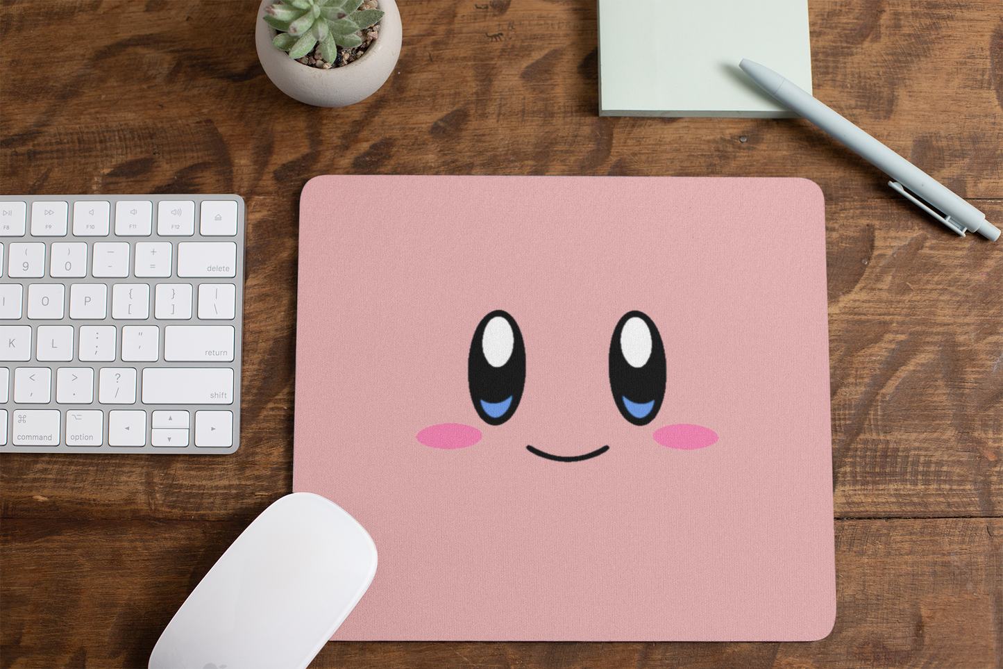 Kirby Face Mouse Pad