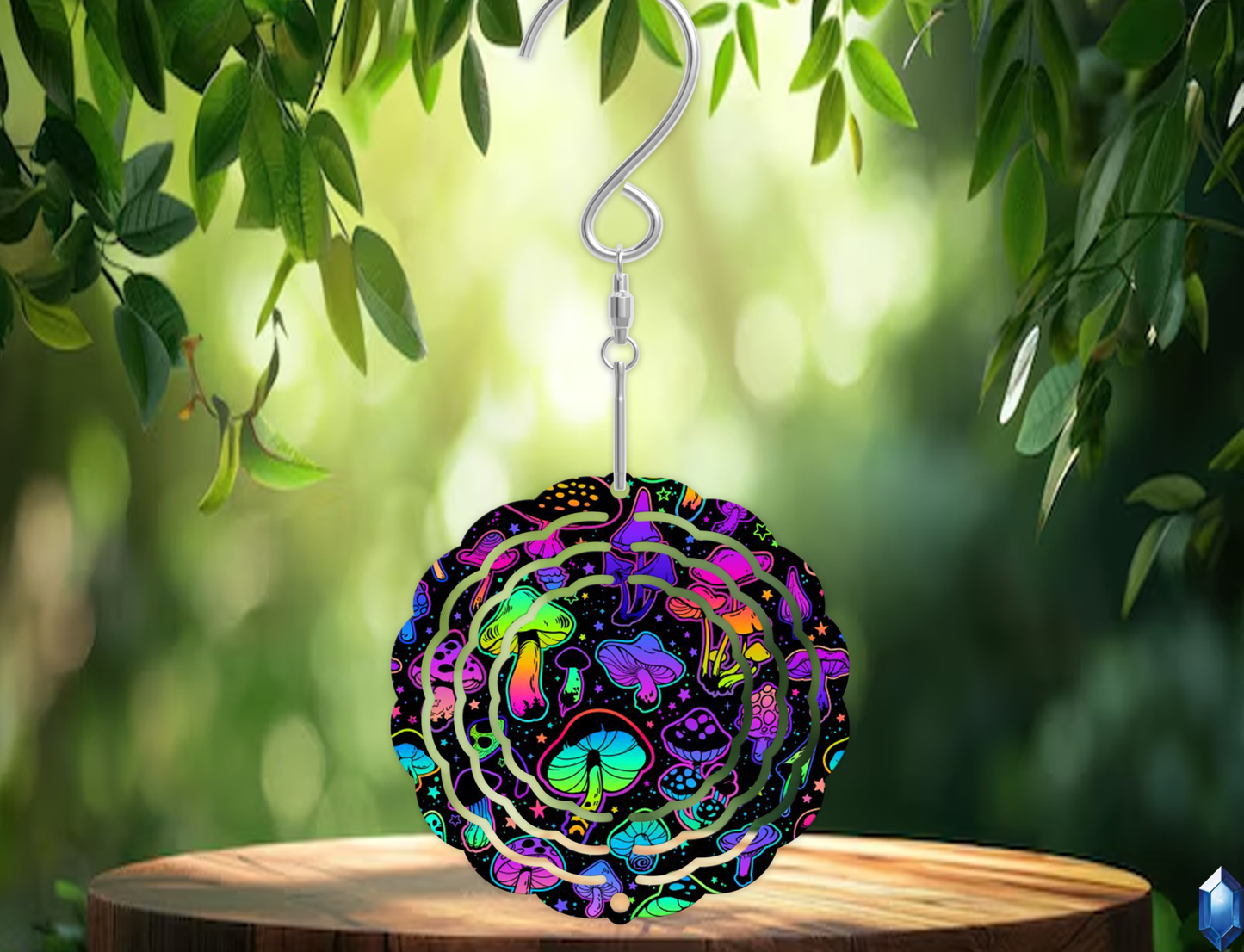 Mushroom Collage Wind Spinner