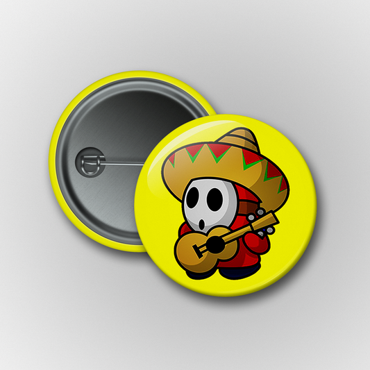 Mario: Shy Guy Sombrero Pin/ Magnet