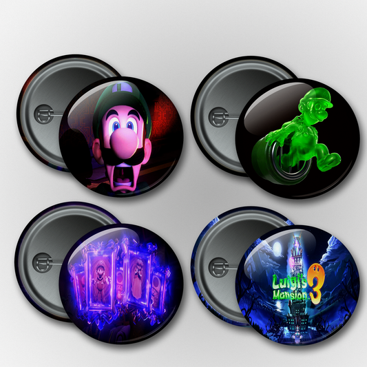 Luigi's Mansion 3 v1 Pins & Magnets Set