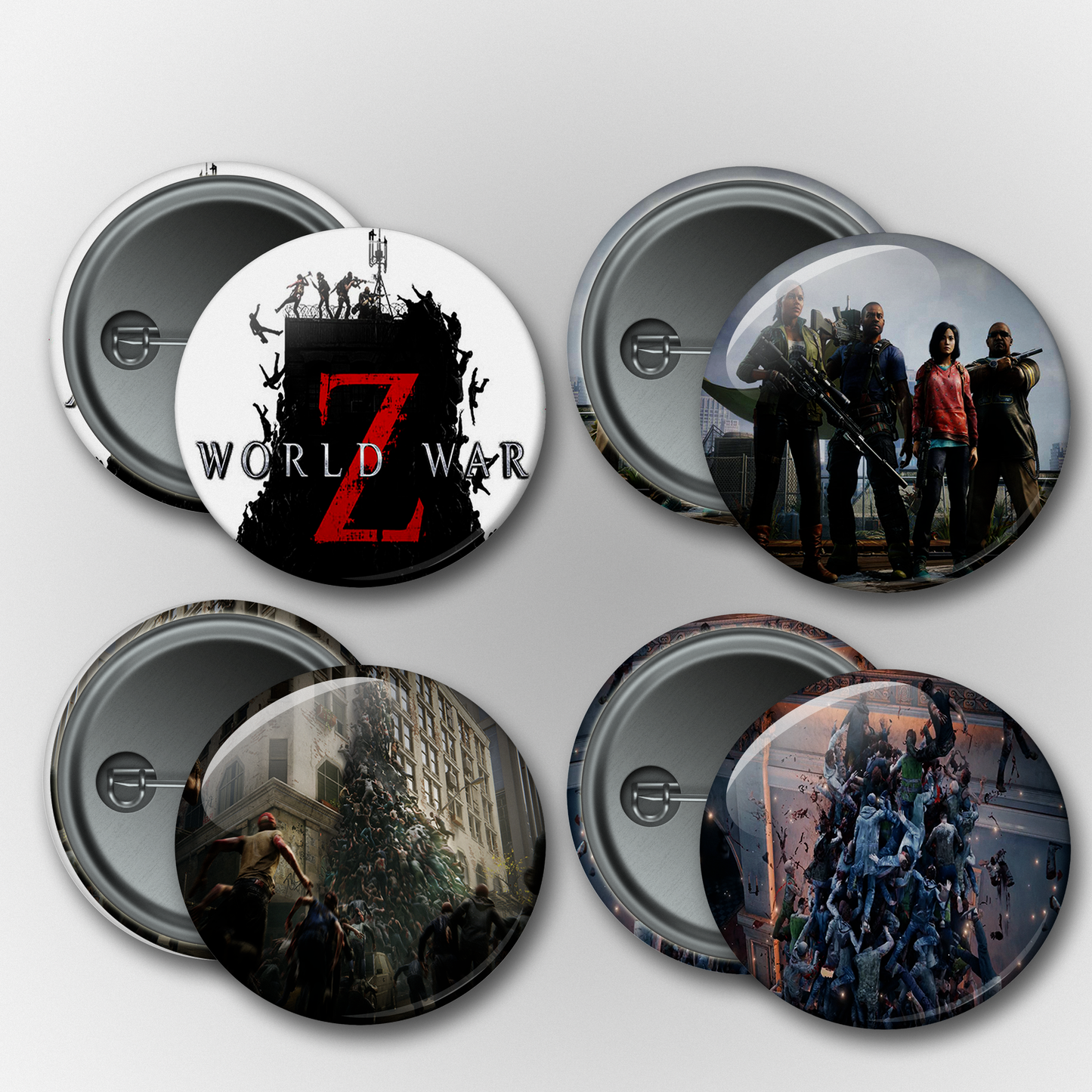 WWZ Pins & Magnets Set